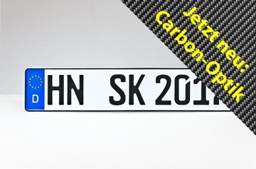 Autokennzeichen Kfz Kennzeichen Mit Carbon Optik Ab 8 99 Bestellen