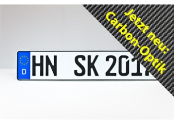 Elektrofahrzeug E-Kennzeichen Carbon