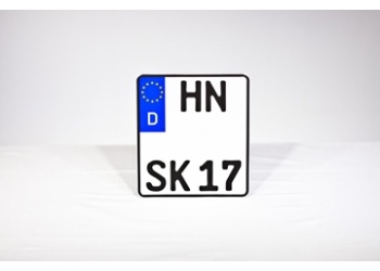 Motorrad Kennzeichen online bestellen - DIN geprüft und zugelassen