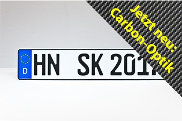 Elektrofahrzeug E-Kennzeichen Carbon