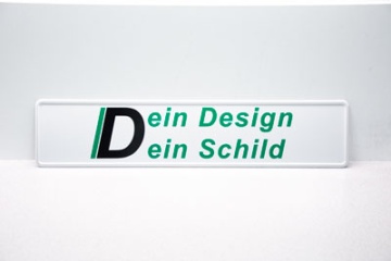 Kennzeichen / Schild mit Logo