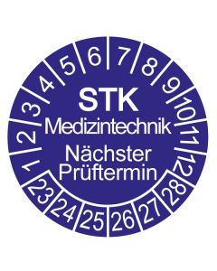 STK Prüfplaketten, Bogen = 10 Plaketten